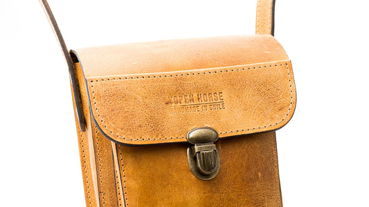 Morral de Cuero Artesanal Hombre – Yoppen Horse