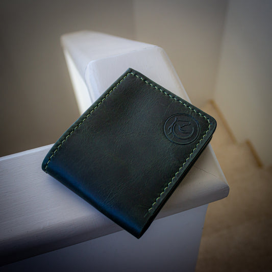 Billetera de Cuero Artesanal Bifold W1 - Yopen Horse