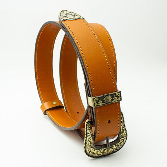 Cinturón de Cuero Artesanal 3.5cm – Modelo Appaloosa Yopen Horse